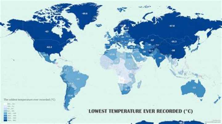 Which continent is the coldest?