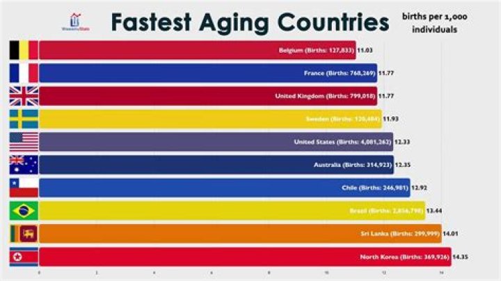 Which country is aging the fastest?