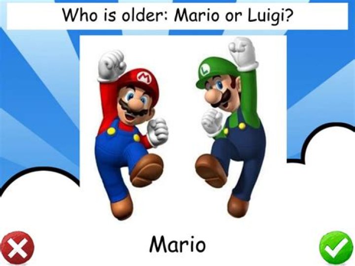 Who is older Mario or Luigi?