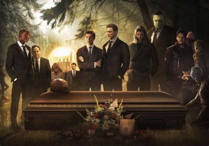 Who is the last kid at Tony Stark's funeral?