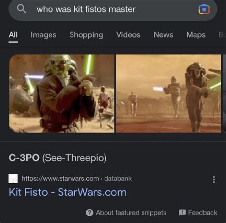 Who was Kit Fisto's master?