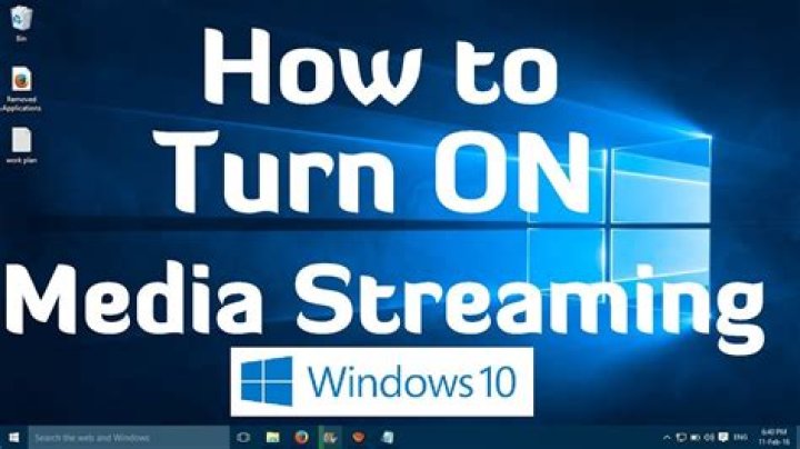Why can't I turn on media streaming in Windows 10?