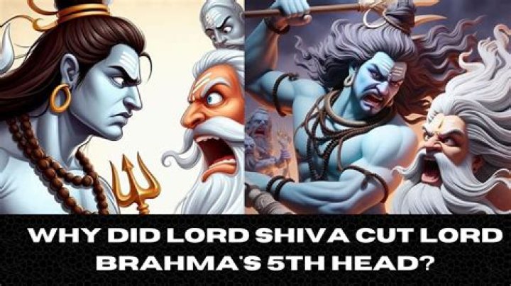 Why did Shiva cut off Brahma head?