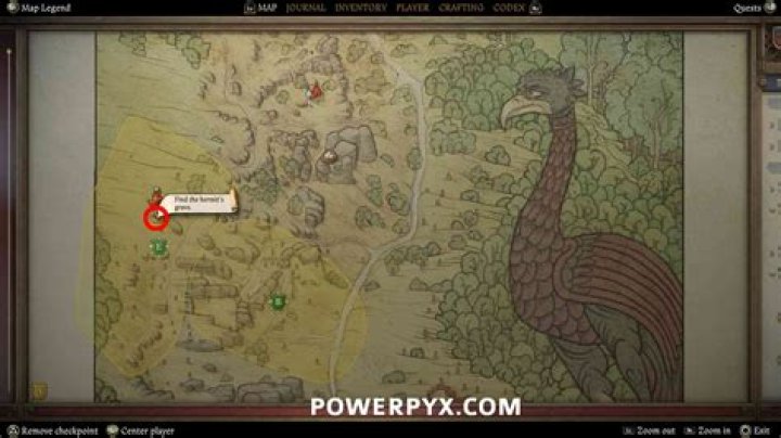 Why did the bearded man rush to the hermit?