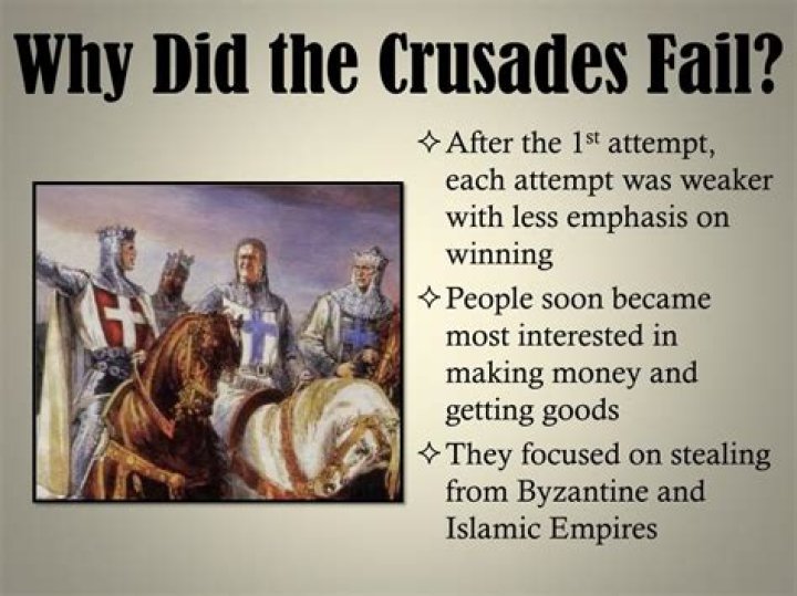 Why did the Crusades fail?