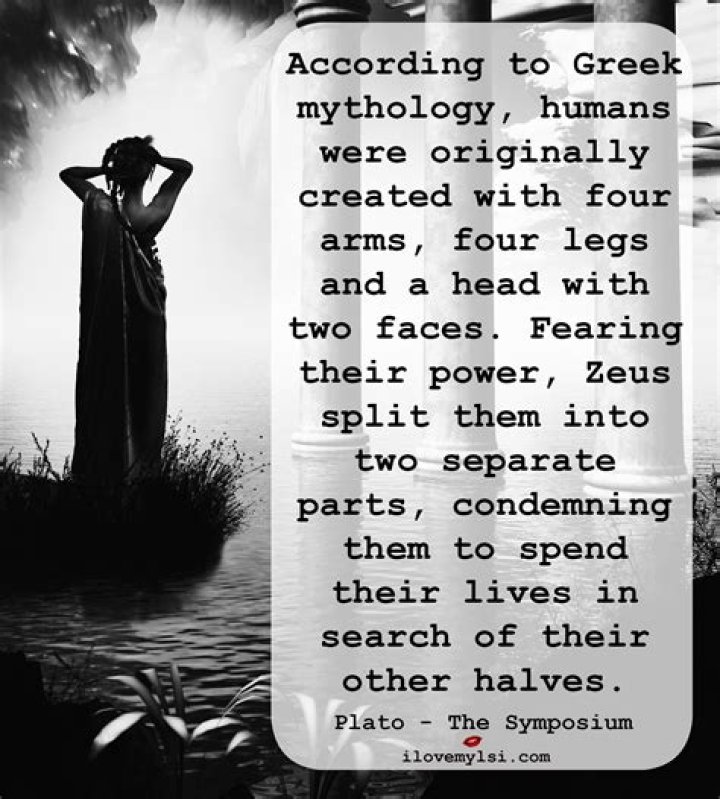 Why did Zeus split humans in half?