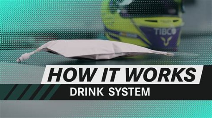 Why do Formula 1 drivers drink through straws?