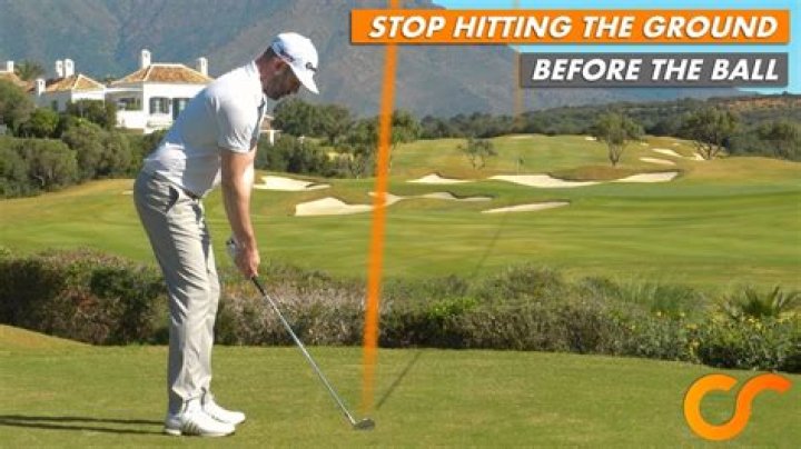 Why do I keep hitting the ground before the ball?