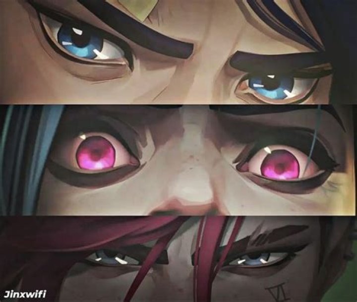 Why do Jinx's eyes turn pink?