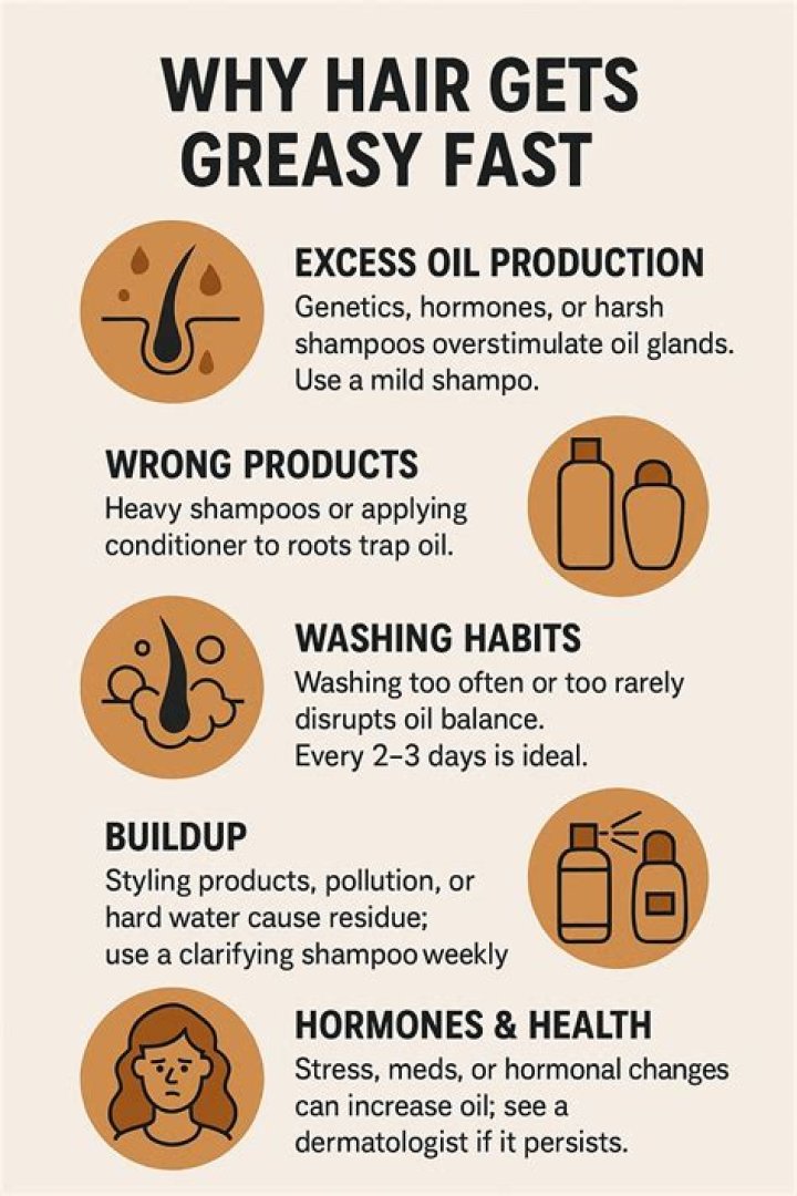 Why do my hair get greasy so fast?