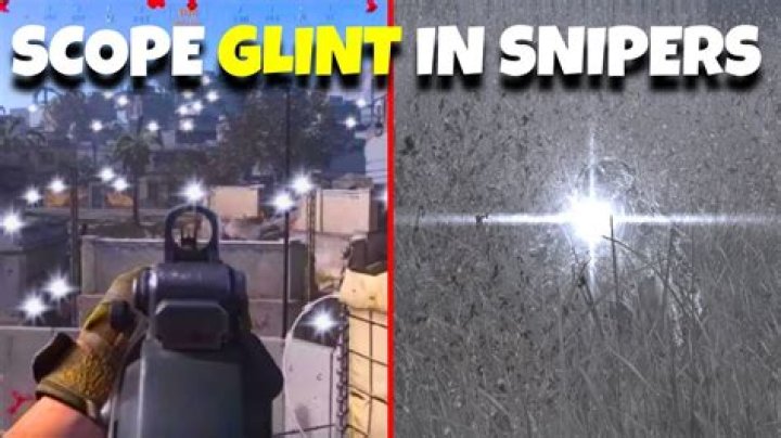 Why do sniper scopes flash?