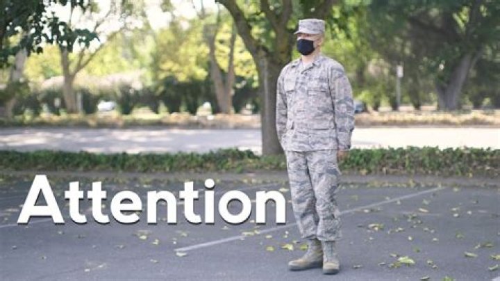 Why do soldiers stand at attention?