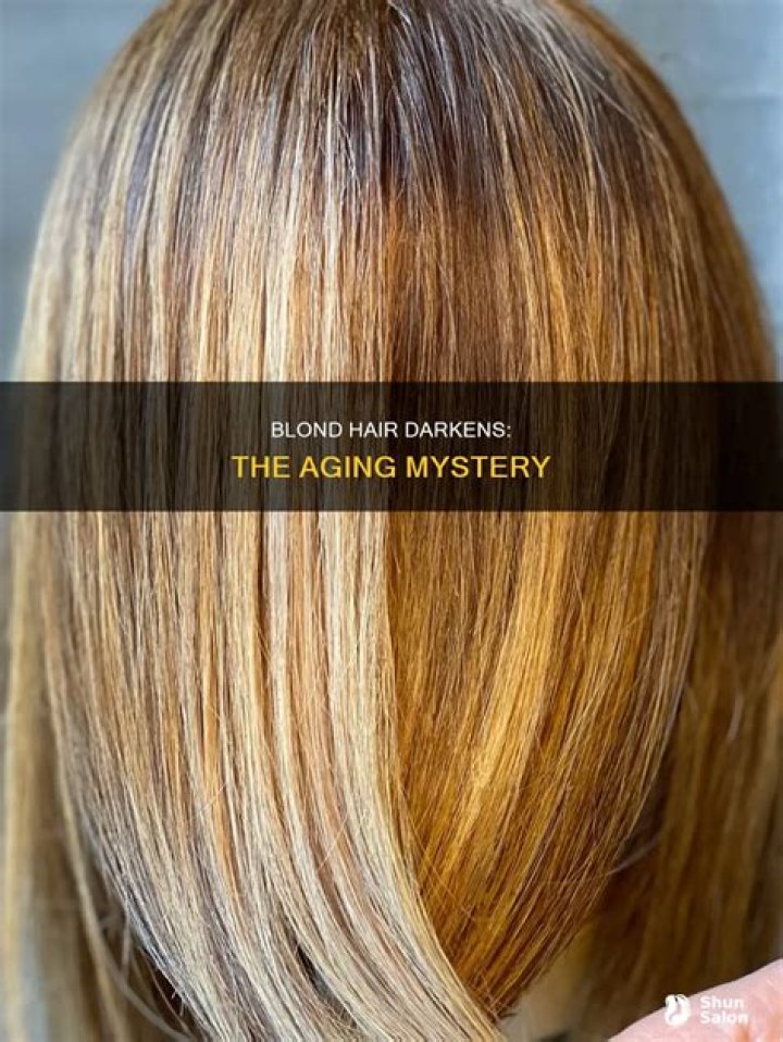 Why does blonde hair get darker with age?
