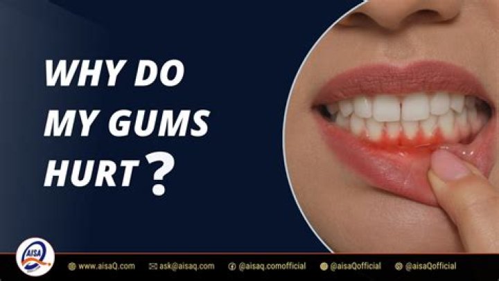 Why does my gum hurt when I touch it?