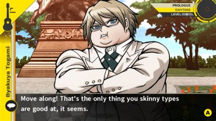 Why is Byakuya fat in the second game?