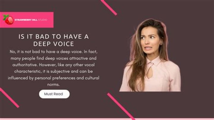 Why is my voice deep for a girl?