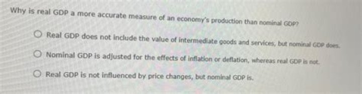 Why is real GDP a more accurate measure quizlet?