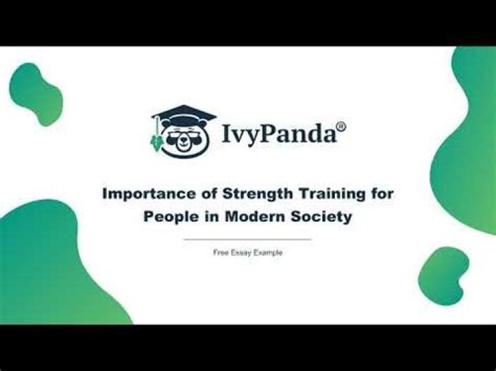 Why is strength training important in your life essay?