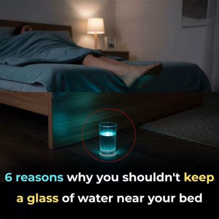 Why you should avoid leaving a glass of water near your bed?